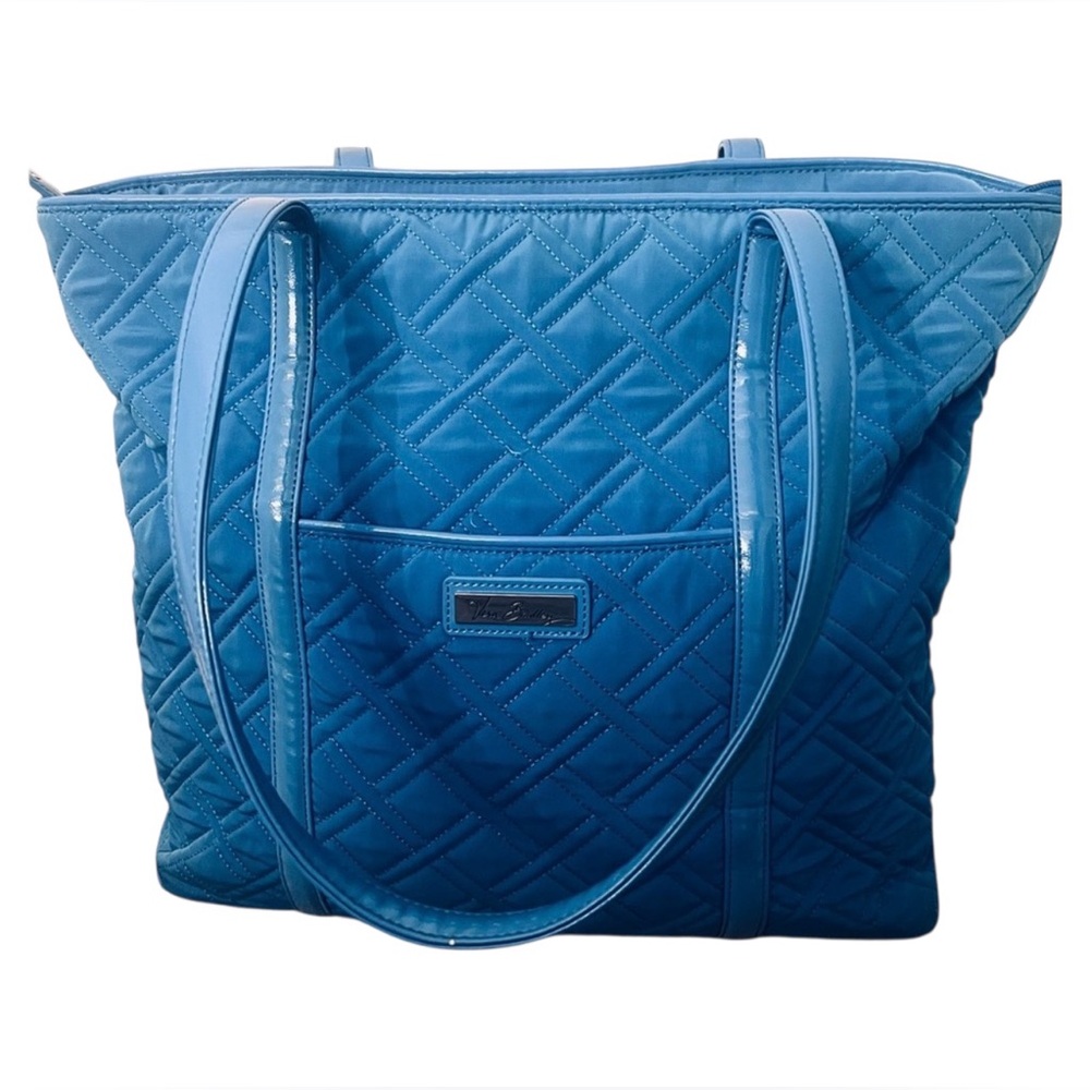 Vera Bradley Quilted Royal Blue Large Tote Bag